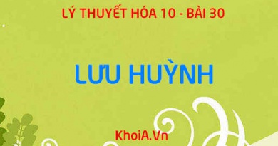 Tính chất vật lý, tính chất hóa học của Lưu huỳnh, Sản xuất và Ứng dụng Lưu huỳnh - Hóa 10 bài 30